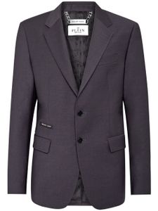 Philipp Plein blazer à simple boutonnage - Gris