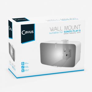 Cavus Muurbeugel voor Sonos Play:5 horizontale montage Audio muurbeugel Wit
