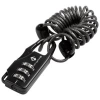 Messingschlager M-wave codeslot met kabel 3 mm. x 1200 mm. smoke
