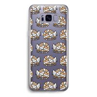 Slapende poes: Samsung Galaxy S8 Transparant Hoesje