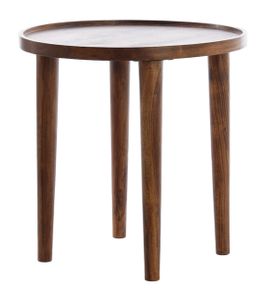 Light & Living Ronde Bijzettafel 'Qiano' Acaciahout, Ø45cm