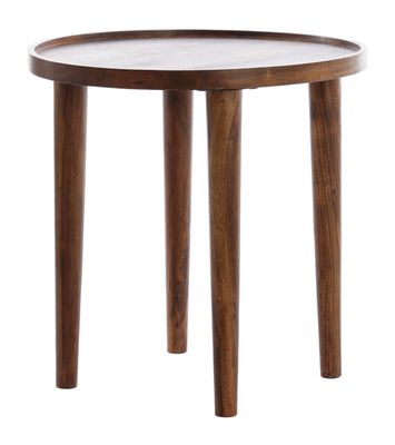 Light & Living Ronde Bijzettafel 'Qiano' Acaciahout, Ø45cm