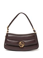 Stella McCartney sac porté épaule S-Wave à design matelassé - Marron - thumbnail