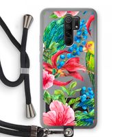 Papegaaien: Xiaomi Redmi 9 Transparant Hoesje met koord
