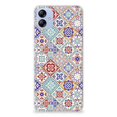 Samsung Galaxy A04e | TPU | Siliconen hoesje | Tiles Color