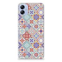 Samsung Galaxy A04e | TPU | Siliconen hoesje | Tiles Color
