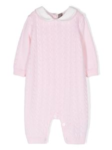 Little Bear body torsadé en laine vierge - Rose