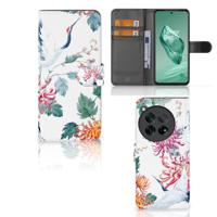 OnePlus 12 | Telefoonhoesje | Met pasjeshouder | Bird Flowers