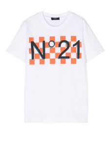 Nº21 Kids t-shirt à logo imprimé - Blanc