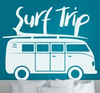 Surf trip surf zelfklevende sticker