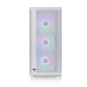 Thermaltake CA-1X2-00M6WN-00 Midi-tower Gaming-behuizing Wit 3 voorgeïnstalleerde LED-ventilators, Zijvenster