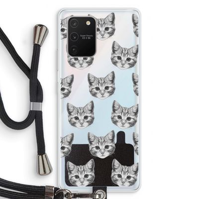 Kitten: Samsung Galaxy S10 Lite Transparant Hoesje met koord