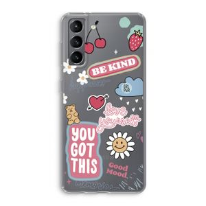 Positivity: Samsung Galaxy S21 Transparant Hoesje