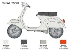 Italeri 4633 Vespa 125 Primavera Motorfiets (bouwpakket) 1:9