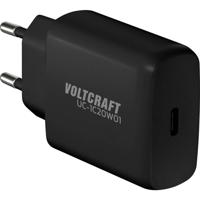 VOLTCRAFT UC-1C20W01 USB-oplader 20 W 1x USB-C USB PD, USB PD 3.0 Zwart Binnen GaN