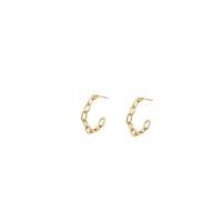 Go Dutch Label Open Creolen Chain Goud