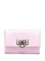 Ferragamo porte-monnaie en cuir à fermeture logo - Rose