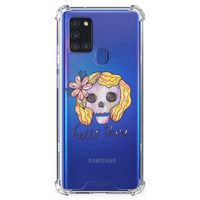 Extreme Case Samsung Galaxy A21s Boho Skull - thumbnail