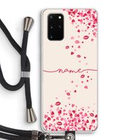 Hartjes en kusjes: Samsung Galaxy S20 Plus Transparant Hoesje met koord Hartjes en kusjes: Samsung Galaxy S20 Plus Transparant Hoesje met koord