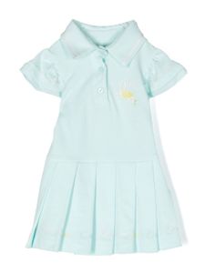 Lapin House robe-polo à broderies - Bleu