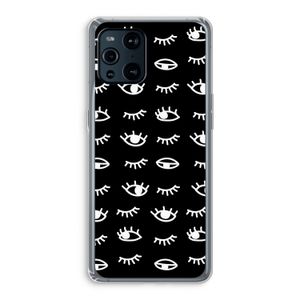 Eye pattern #3: Oppo Find X3 Pro Transparant Hoesje
