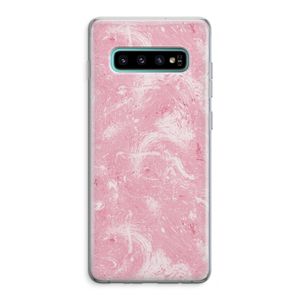 Abstract Painting Pink: Samsung Galaxy S10 Plus Transparant Hoesje