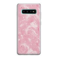 Abstract Painting Pink: Samsung Galaxy S10 Plus Transparant Hoesje