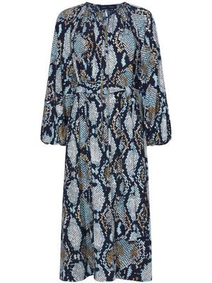 Proenza Schouler robe à imprimé peau de serpent - Noir