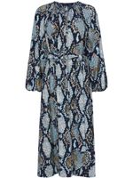 Proenza Schouler robe à imprimé peau de serpent - Noir