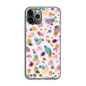 Terrazzo Memphis Pink: iPhone 11 Pro Max Transparant Hoesje