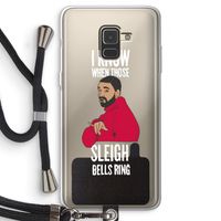Sleigh Bells Ring: Samsung Galaxy A8 (2018) Transparant Hoesje met koord