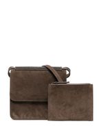 Brunello Cucinelli sac à bandoulière à ornements métalliques - Marron