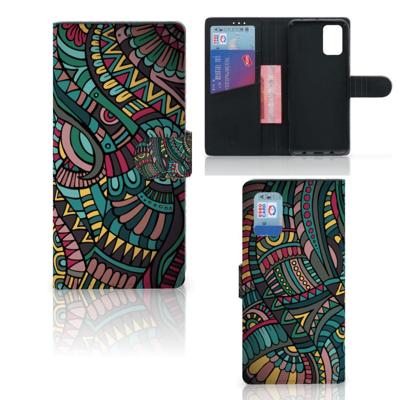 Samsung Galaxy A02s | M02s | Telefoon Hoesje | Aztec | Portemonnee hoesje