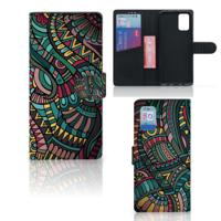 Samsung Galaxy A02s | M02s | Telefoon Hoesje | Aztec | Portemonnee hoesje