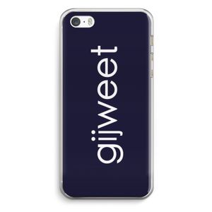 Gijweet: iPhone 5 / 5S / SE Transparant Hoesje