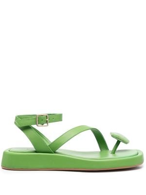 GIABORGHINI sandales à boucles - Vert