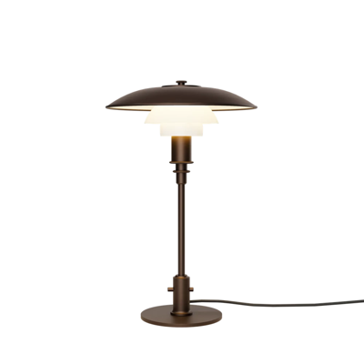 Louis Poulsen - PH 3/2 Verouderd messing Opal Glas Tafellamp