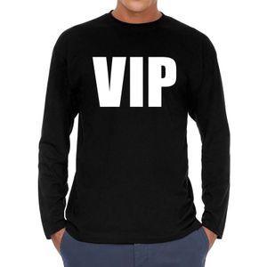 VIP long sleeve t-shirt zwart voor heren