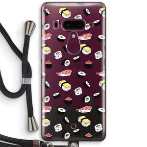 Sushi time: HTC U12+ Transparant Hoesje met koord