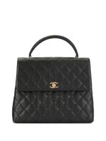 CHANEL Pre-Owned sac à main matelassé à logo - Noir