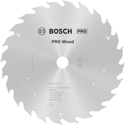 Bosch Accessoires Cirkelzaagblad ACCU Standard for Wood 165x15.875x1.5/1.0x24T - 2608837681