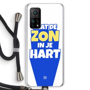 Laat de zon in je hart: Xiaomi Mi 10T 5G Transparant Hoesje met koord