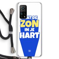 Laat de zon in je hart: Xiaomi Mi 10T 5G Transparant Hoesje met koord
