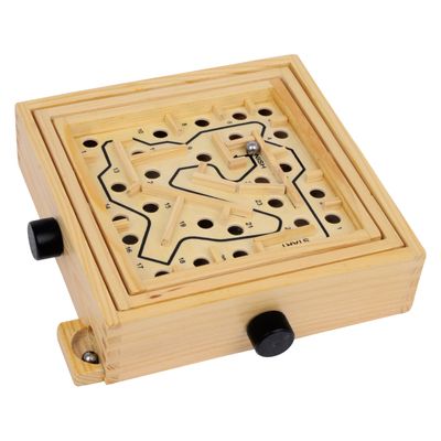 Small Foot houten labyrinth knikkerspel