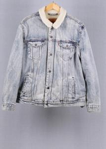 Levi&apos;s Blue vintage denim jacket in size XL for Unisex