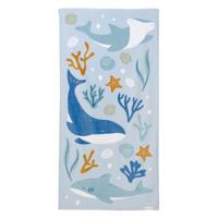 Little Dutch badlaken ocean dreams blauw - 120cm