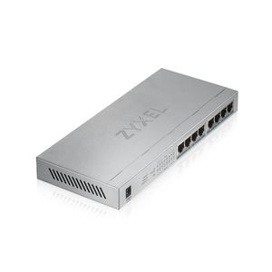 ZyXEL GS1008HP Unmanaged Gigabit Ethernet (10/100/1000) Grijs Power over Ethernet (PoE)