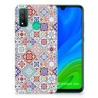 Huawei P Smart 2020 TPU Siliconen Hoesje Tiles Color