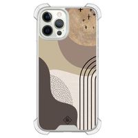 iPhone 12 (Pro) shockproof hoesje - Abstract almond shapes