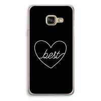 Best heart black: Samsung A3 (2017) Transparant Hoesje Best heart black: Samsung A3 (2017) Transparant Hoesje